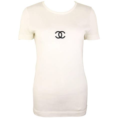 t shirt chanel original|Chanel white pocket shirt.